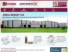 Tablet Screenshot of jindalmedicot.com